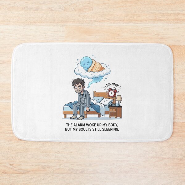 Item preview, Funny Morning Alarm Sleepy Soul Out Of Body Cartoon designed and sold by TaiwanMemory.