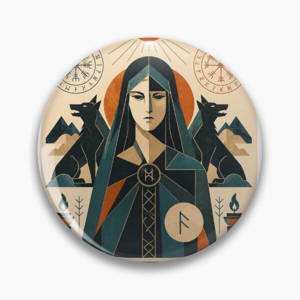 Item preview, Hel — Queen of the Underworld | Mid-Century Modern Norse Poster designed and sold by Urbantheseus.