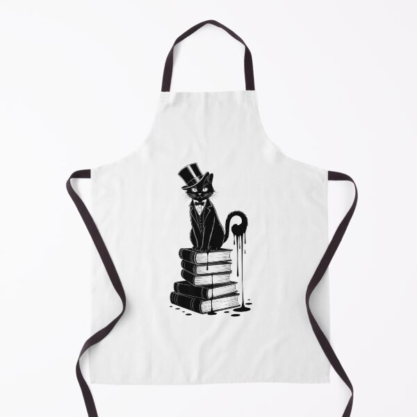 Item preview, Gothic Cat on Books Witchy Noir Booklover designed and sold by SapfireStuArt.