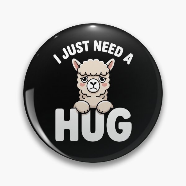 Item preview, I Just Need A Hug Alpaca Cute Funny Mood Gift designed and sold by Say It With Ink.