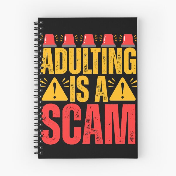 Item preview, Funny Warning Adulting Is A Scam designed and sold by legendaryskins.