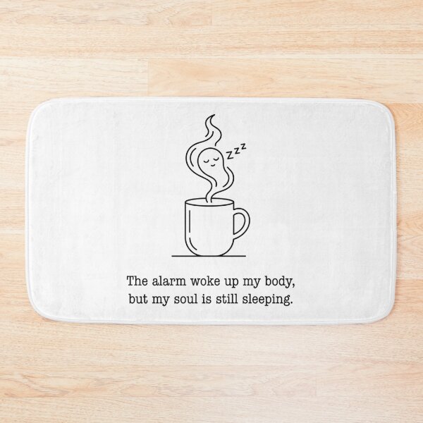 Item preview, Minimalist Coffee Mug Sleeping Ghost Soul Quote Line Art designed and sold by TaiwanMemory.