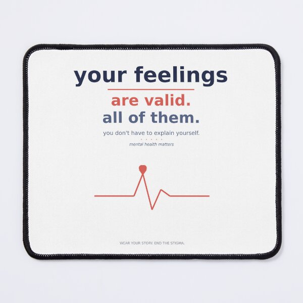 Item preview, Mental Health Awareness Shirt Your Feelings Are Valid All of Them Gift designed and sold by InkAndWit.
