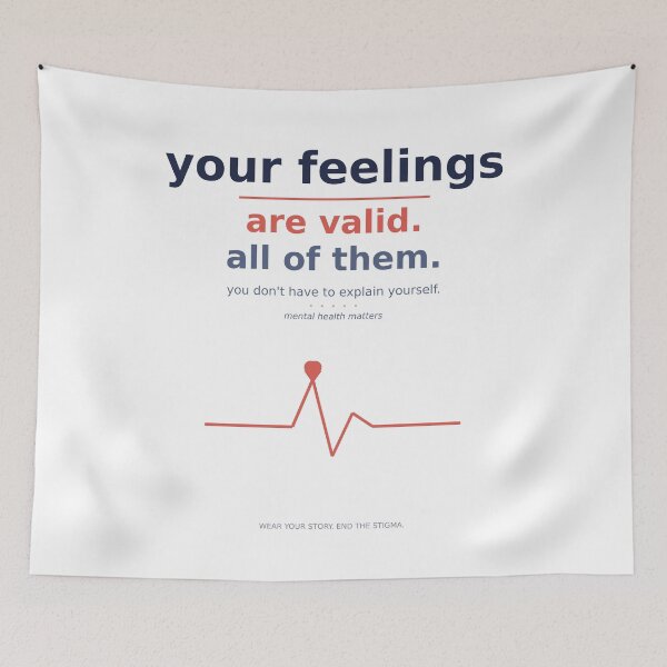 Item preview, Mental Health Awareness Shirt Your Feelings Are Valid All of Them Gift designed and sold by InkAndWit.