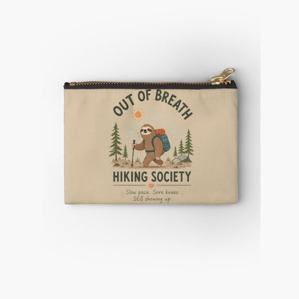 Item preview, Out Of Breath Hiking Society Sloth Hiking Quote designed and sold by bosamji.