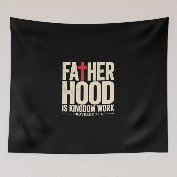 Item preview, Faith Christian Dad Fatherhood is Kingdom Work Fathers Day designed and sold by SanipepaVase.