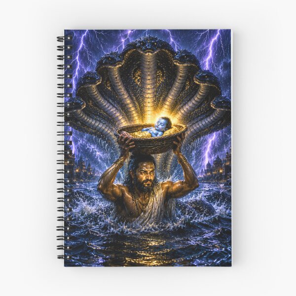 Item preview, Epic Krishna Series: The Divine Midnight – Krishna Janmashtami Crossing designed and sold by Homyar.
