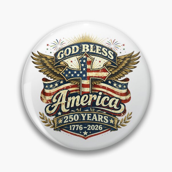 Item preview, God Bless America, Retro Vintage designed and sold by graphic-genie.