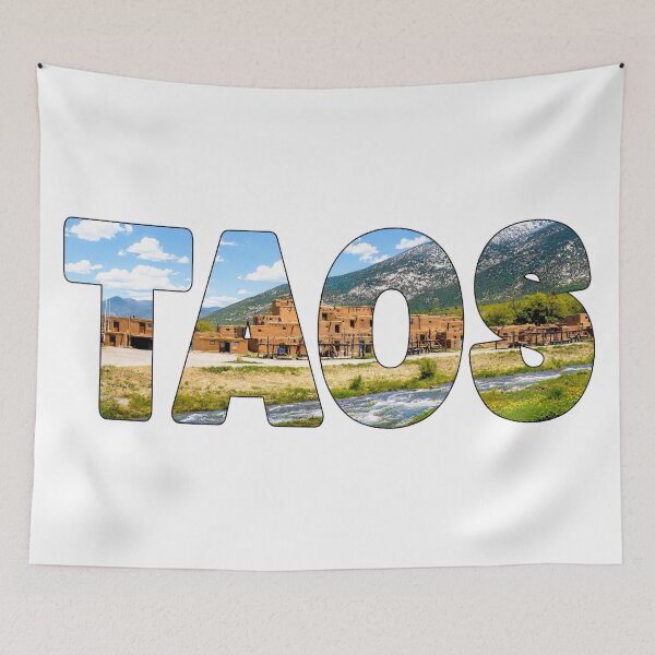 Item preview, TAOS - New Mexico across the Rio Pueblo De Taos Historic Town designed and sold by Adam Gormley.