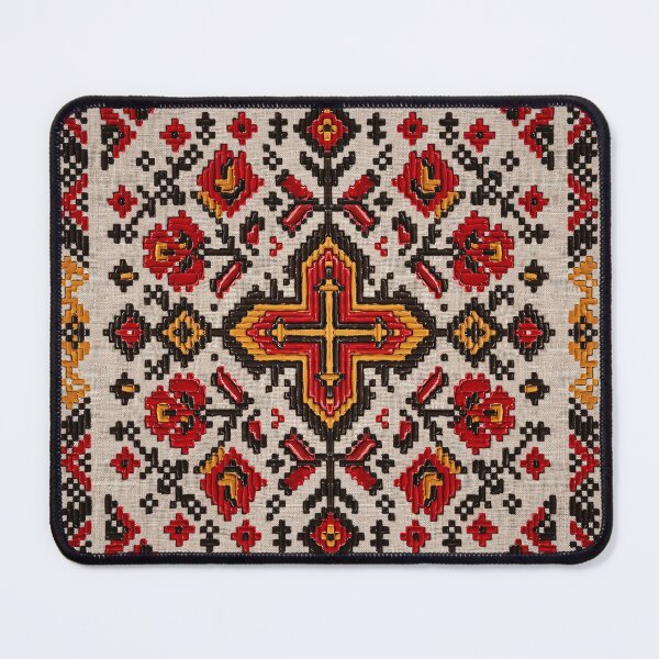 Item preview, Rustic Floral Cross Stitch Folk Pattern designed and sold by arteresting-art.