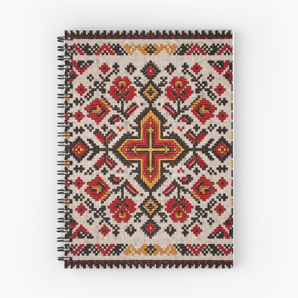 Item preview, Rustic Floral Cross Stitch Folk Pattern designed and sold by arteresting-art.