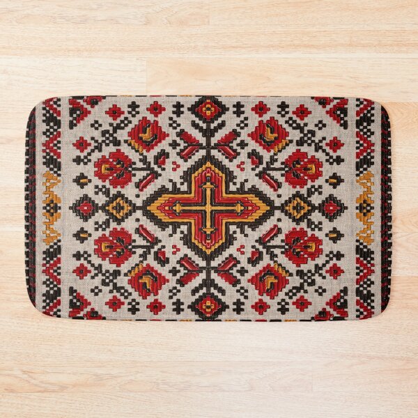 Item preview, Rustic Floral Cross Stitch Folk Pattern designed and sold by arteresting-art.
