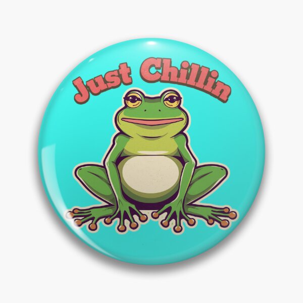 Item preview, Just Chillin Frog Shirt Funny Frog Gift Cute Frog Lover Humor Relax Chill Frog Tee designed and sold by Sky-bully.