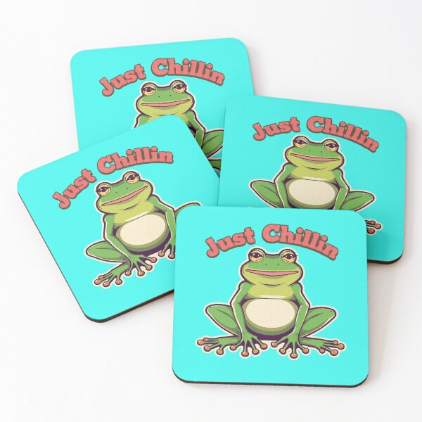Item preview, Just Chillin Frog Shirt Funny Frog Gift Cute Frog Lover Humor Relax Chill Frog Tee designed and sold by Sky-bully.
