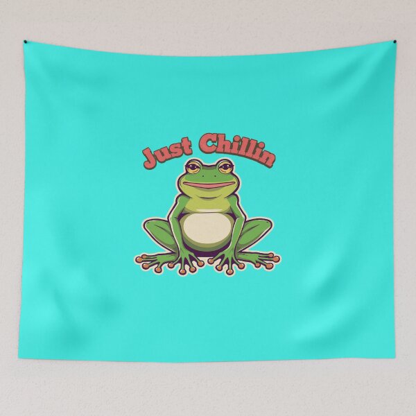 Item preview, Just Chillin Frog Shirt Funny Frog Gift Cute Frog Lover Humor Relax Chill Frog Tee designed and sold by Sky-bully.