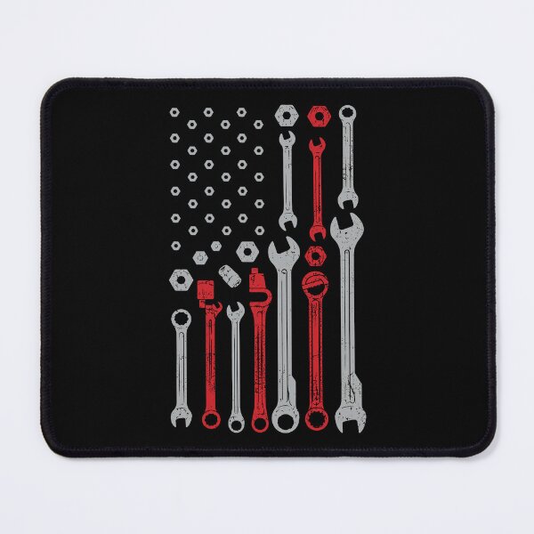 Item preview, Vintage Mechanic Flag USA American Patriotic Flag designed and sold by SanipepaVase.
