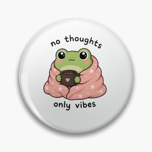 Item preview, No Thoughts Only Vibes Frog designed and sold by marketkmarket.