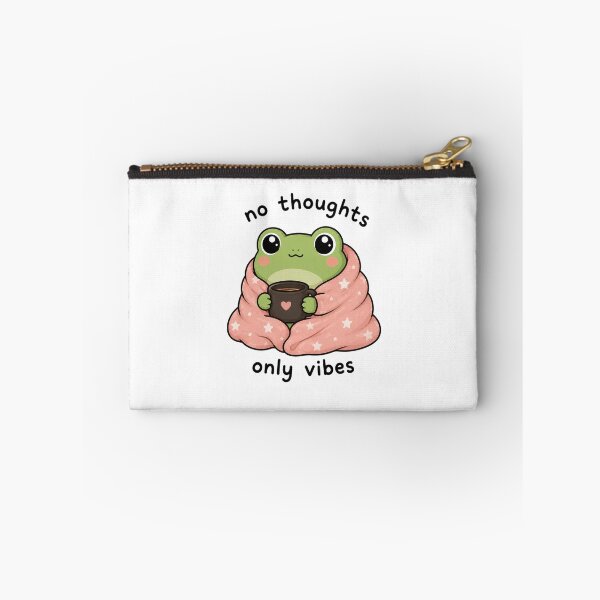 Item preview, No Thoughts Only Vibes Frog designed and sold by marketkmarket.