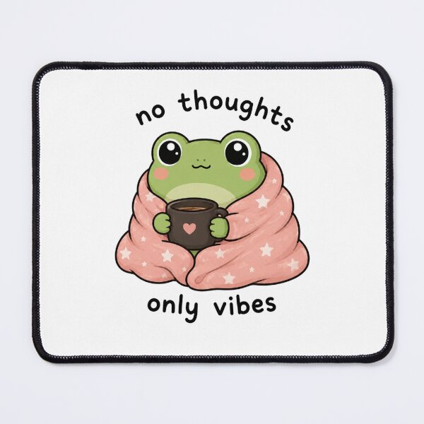 Item preview, No Thoughts Only Vibes Frog designed and sold by marketkmarket.