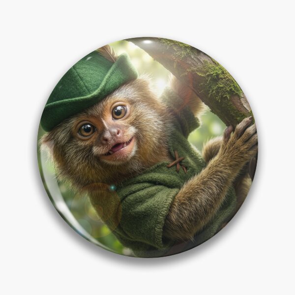 Item preview, Young Pygmy Marmoset Plays Robin Hood designed and sold by Tridentulus.