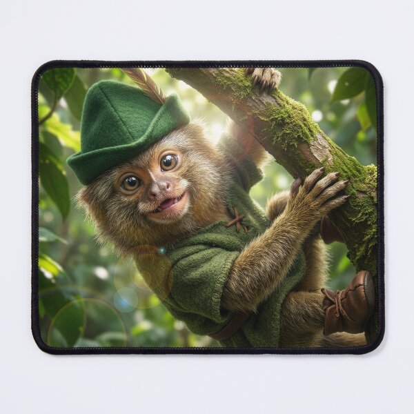 Item preview, Young Pygmy Marmoset Plays Robin Hood designed and sold by Tridentulus.