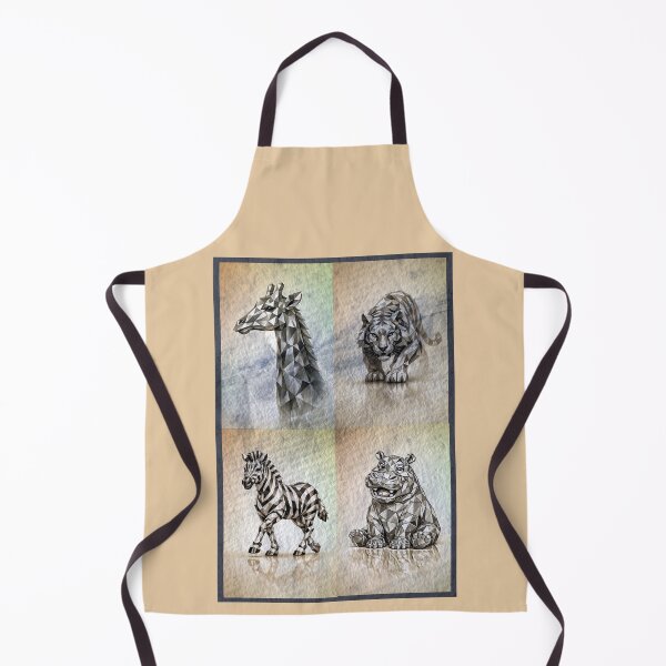 Item preview, Geometric Giraffe, Tiger, Zebra, Hippo designed and sold by CarolM.