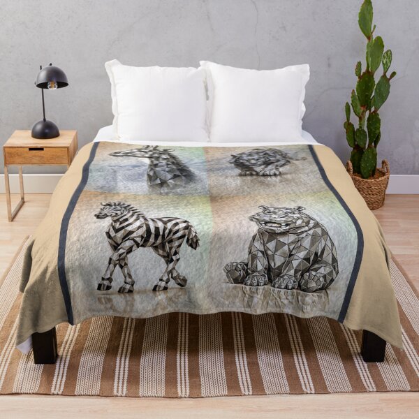 Item preview, Geometric Giraffe, Tiger, Zebra, Hippo  designed and sold by CarolM.