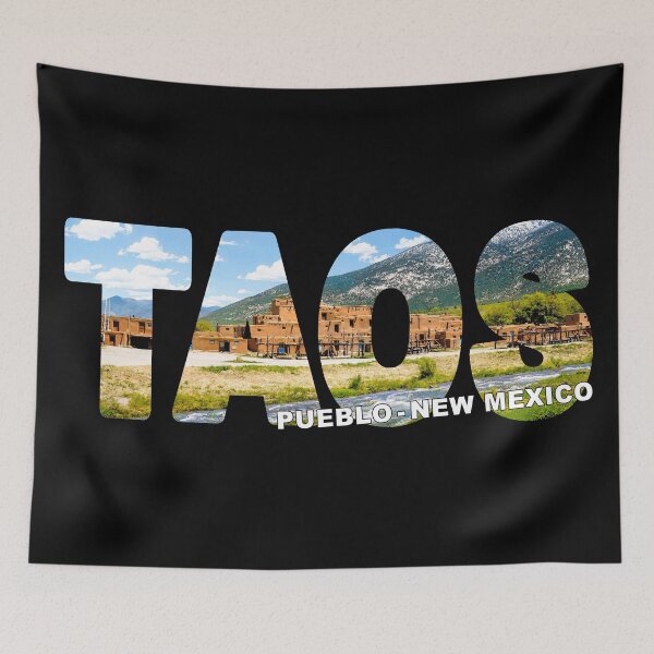 Item preview, TAOS Pueblo New Mexico - Across the Rio Pueblo De Taos Historic Town designed and sold by Adam Gormley.