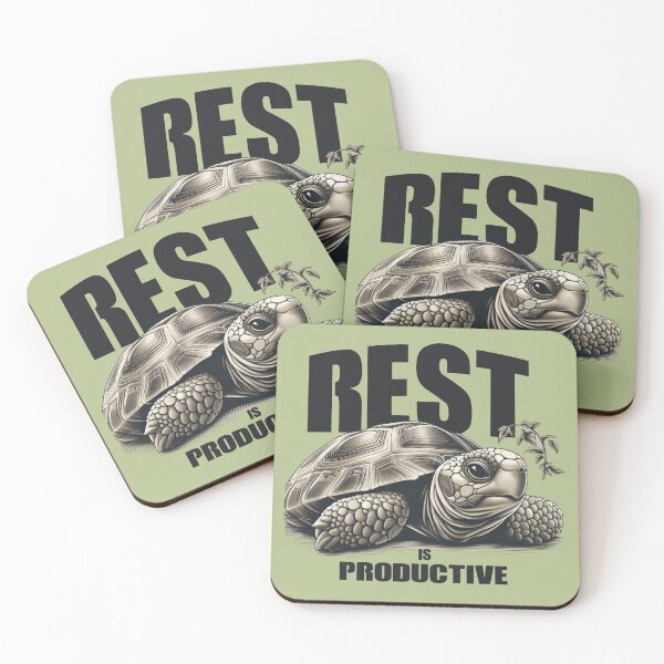 Item preview, Rest Productive Turtle | Motivational Slow Living Animal Design designed and sold by socozora.