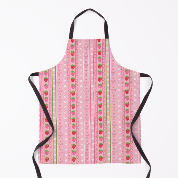 Item preview, Coquette Strawberry Stripe Print designed and sold by Crystal Heck.