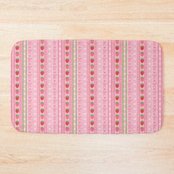 Item preview, Coquette Strawberry Stripe Print designed and sold by Crystal  Heck.