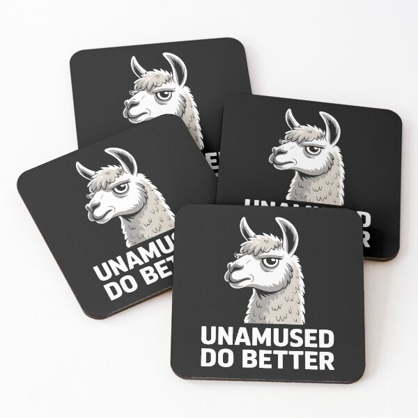 Item preview, Unamused Do Better Funny Llama Sarcastic Attitude Gift designed and sold by Say It With Ink.