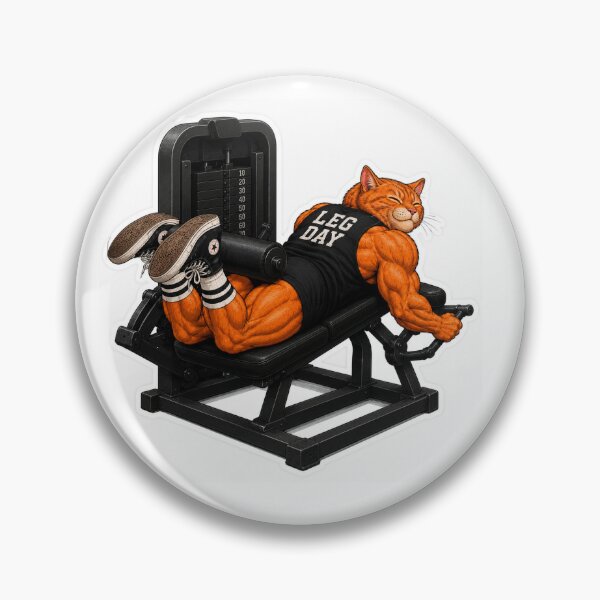 Item preview, Swole Kitty Doing Hamstring Curl designed and sold by Aggressively Average .
