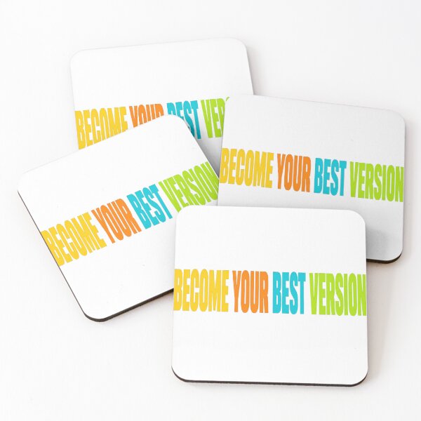 Item preview, Become Your Best Version Minimal Motivational Aesthetic Design designed and sold by Lovestickerco.