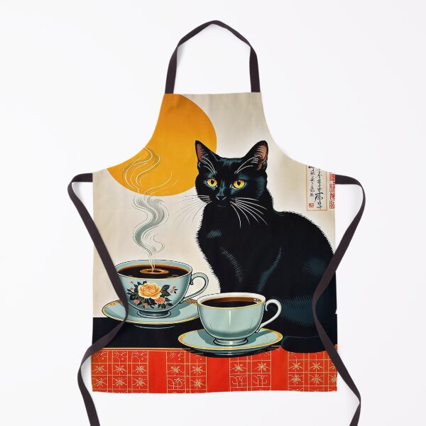 Item preview, Black Cat and Coffee designed and sold by HomeroPosadaO.