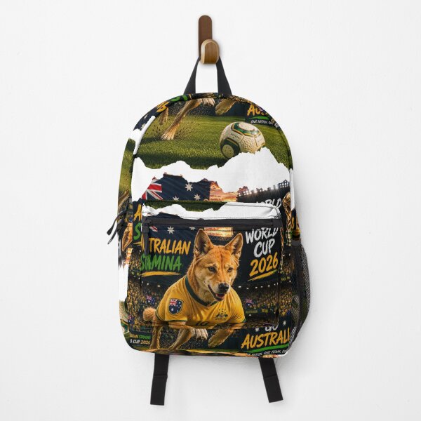 Item preview, World Cup 2026 Australia Soccer fan Dingo Stamina designed and sold by WhatASunShine.