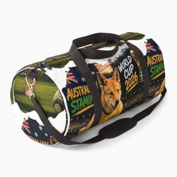 Item preview, World Cup 2026 Australia Soccer fan Dingo Stamina designed and sold by WhatASunShine.