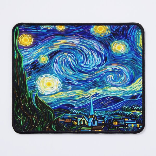Item preview, Glow Starry Night Celestial Neon Landscape Design designed and sold by Terry Bain.