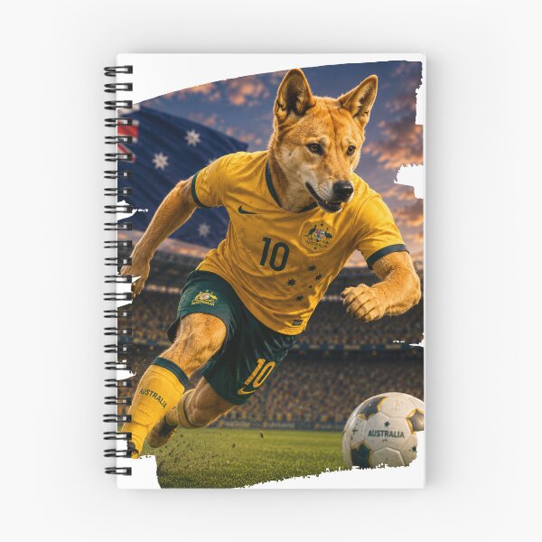 Item preview, World cup 2026 Australia soccer spirit | Dingo Australia Stamina Soccer Fan Art designed and sold by WhatASunShine.