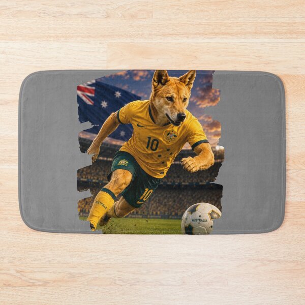 Item preview, World cup 2026 Australia soccer spirit | Dingo Australia Stamina Soccer Fan Art designed and sold by WhatASunShine.