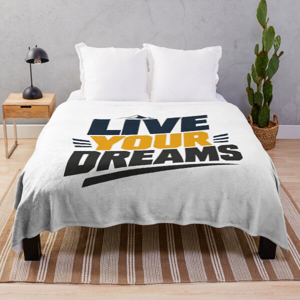 Item preview, LIVE YOUR DREAMS – Minimal Motivational Typography Design designed and sold by Lovestickerco.