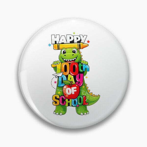 Item preview, Happy 100 Days Of School, Cute Dino designed and sold by graphic-genie.