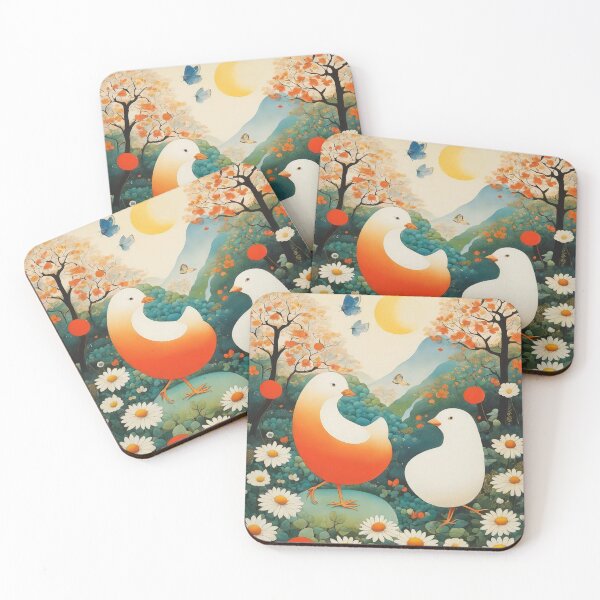 Item preview, Cute Birds and Flower VIntage designed and sold by HomeroPosadaO.