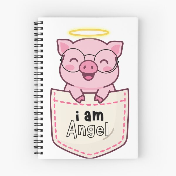 Item preview, Happy pink angel little pig designed and sold by DrimitStore.