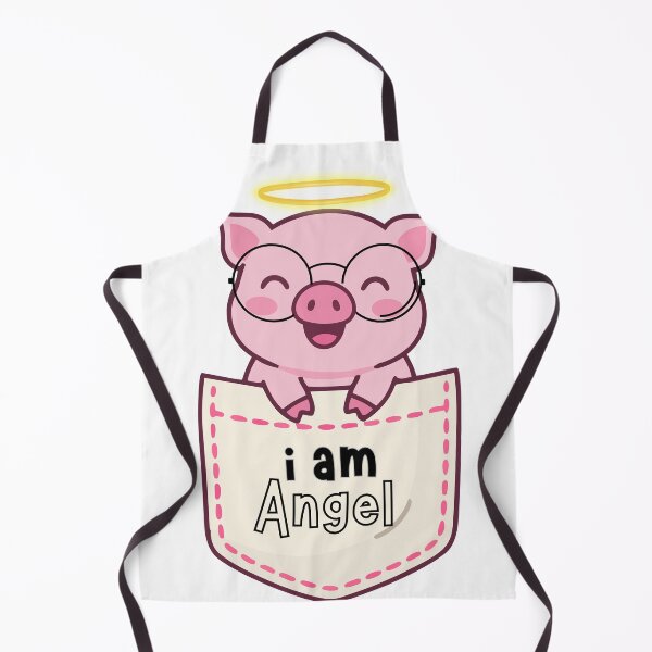 Item preview, Happy pink angel little pig designed and sold by DrimitStore.