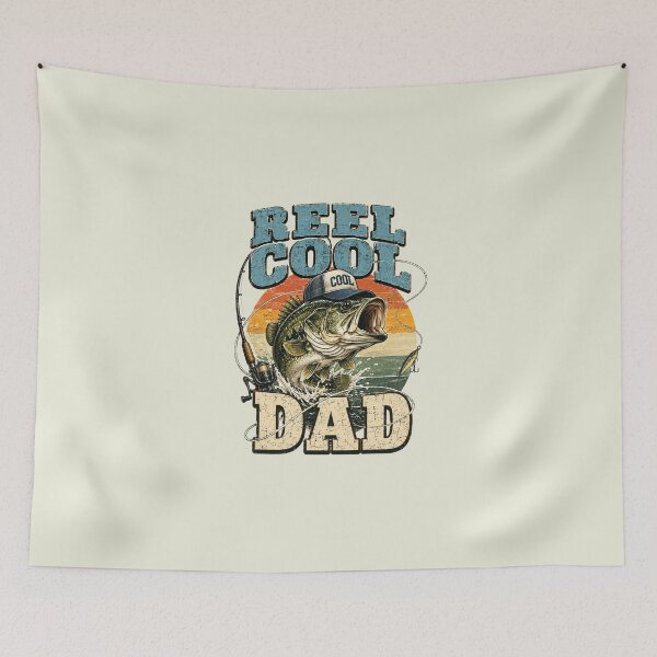 Item preview, Reel Cool Dad Fishing Vintage Retro Father's Day designed and sold by Naviiraart.