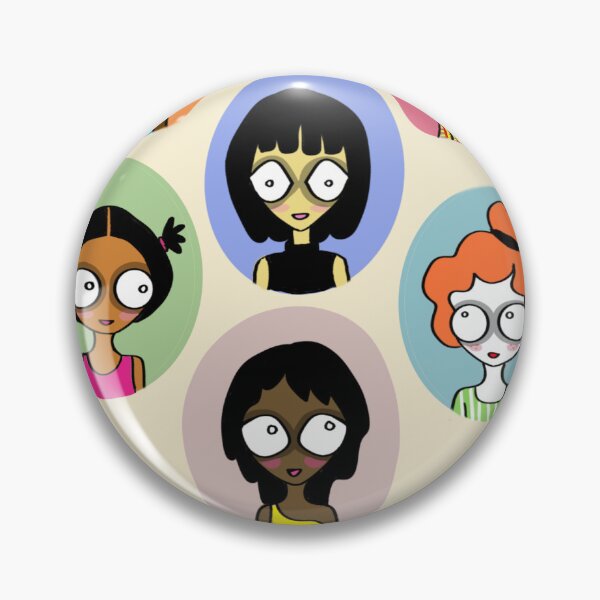 Item preview, Girls from Reunion Island - portraits illustration designed and sold by LalaPache.