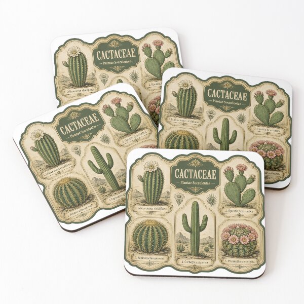 Item preview, Cactaceae - Vintage Cactus Botanical Illustration designed and sold by KooksStudio.