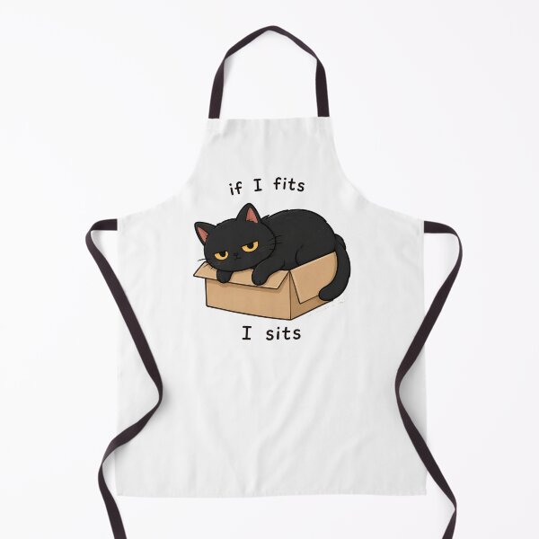 Item preview, If I Fits I Sits Black Cat designed and sold by marketkmarket.
