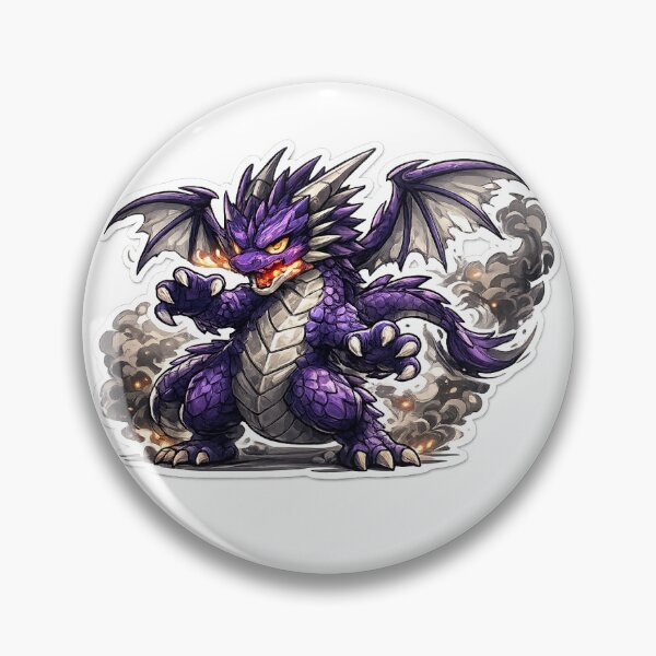 Item preview, Copy of A furious purple chibi dragon designed and sold by ZOoPanda0.